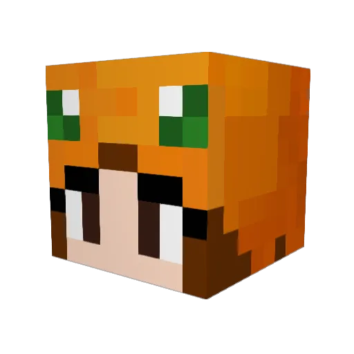 Miguelito22 Minecraft avatar head, 3D render