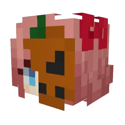 Miguelitoes14 Minecraft avatar head, 3D render