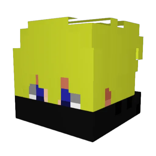 Miguellixo Minecraft avatar head, 3D render