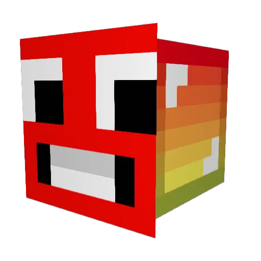 Miguersuuu Minecraft avatar head, 3D render