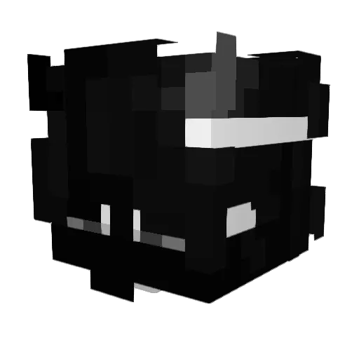 Migulkun Minecraft avatar head, 3D render