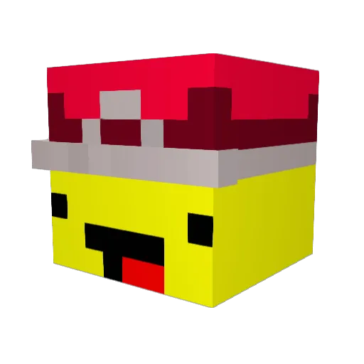 Miguzekl Minecraft avatar head, 3D render