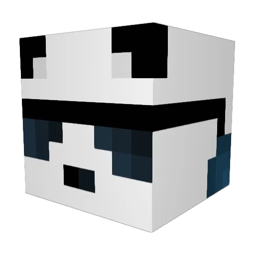 Migzify Minecraft avatar head, 3D render