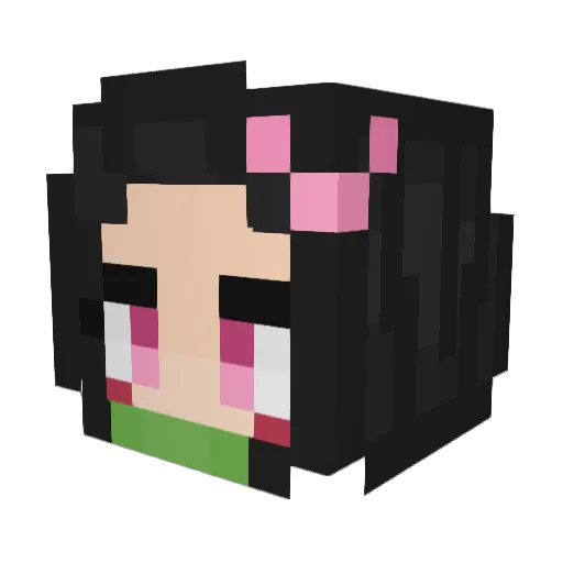 Miha8000 Minecraft avatar head, 3D render