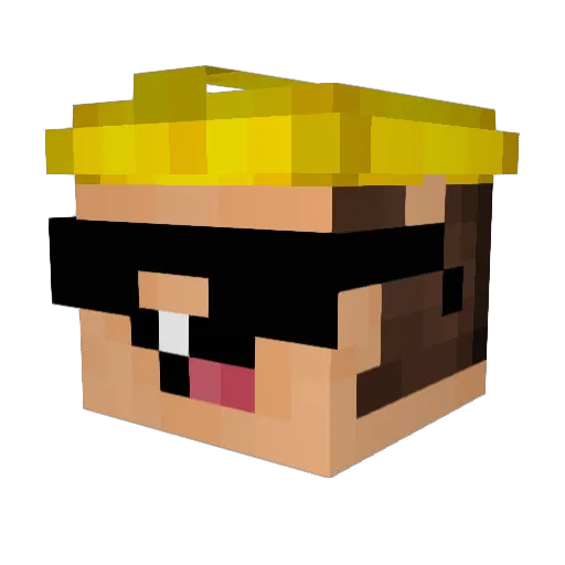 MihaMT Minecraft avatar head, 3D render