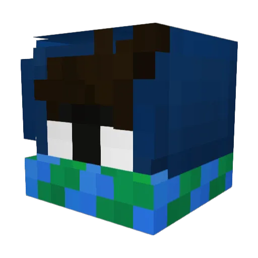 Miha_Son Minecraft avatar head, 3D render