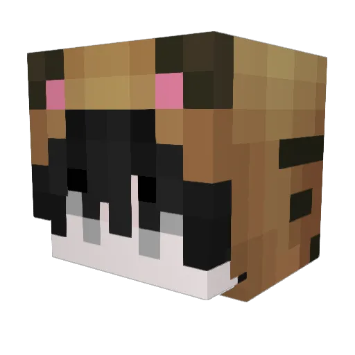 Mihai Minecraft avatar head, 3D render
