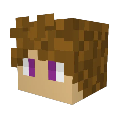 MihaiParty Minecraft avatar head, 3D render