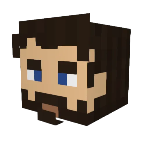 Mihail112 Minecraft avatar head, 3D render