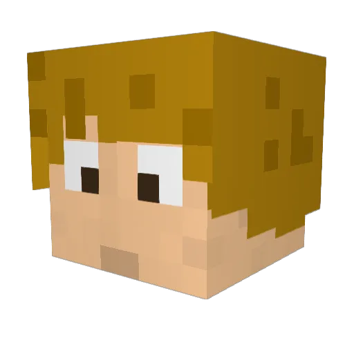 Mihal_R Minecraft avatar head, 3D render
