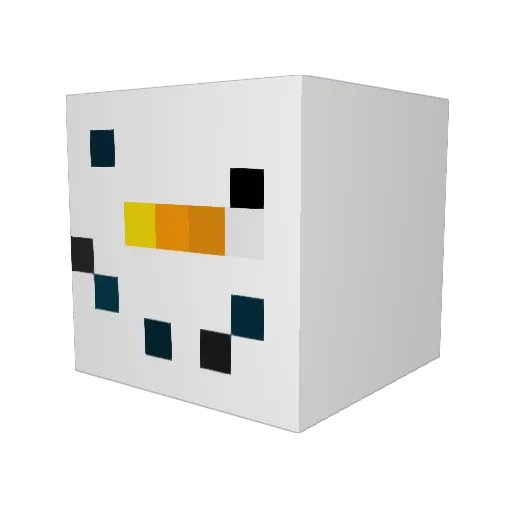 Mihaukse Minecraft avatar head, 3D render