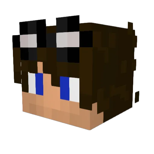 Mihkel_ Minecraft avatar head, 3D render