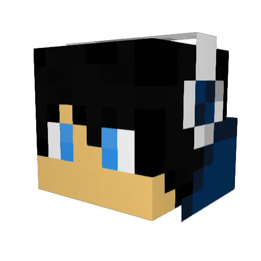 Mihrstears Minecraft avatar head, 3D render