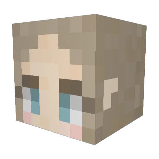 MiiBeagle Minecraft avatar head, 3D render