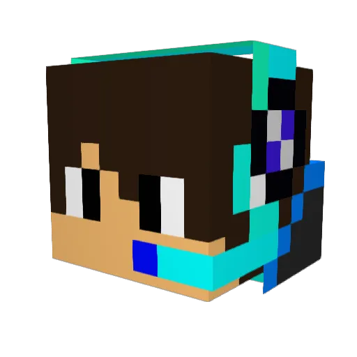 MiiDog87 Minecraft avatar head, 3D render