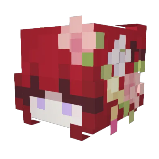 MiiNiiBoo Minecraft avatar head, 3D render