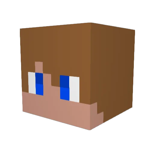 MiiREN Minecraft avatar head, 3D render