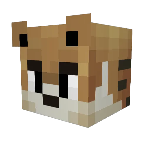 MiiSf3t Minecraft avatar head, 3D render