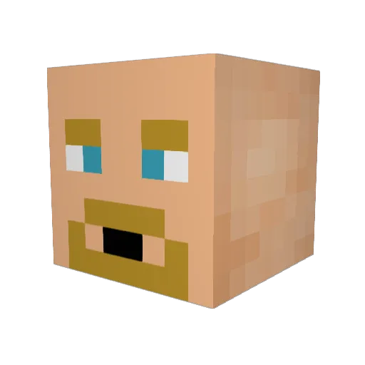 MiiZ30 Minecraft avatar head, 3D render