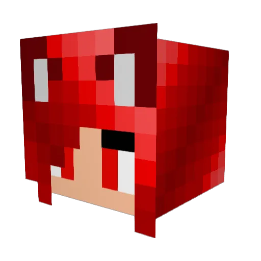 MiicaMii Minecraft avatar head, 3D render