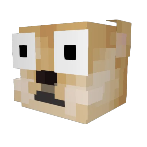 Miicheal Minecraft avatar head, 3D render