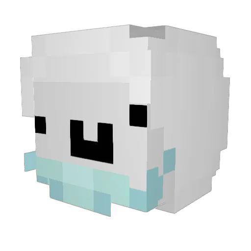 Miichellexx Minecraft avatar head, 3D render