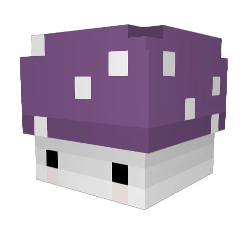 Miichen Minecraft avatar head, 3D render