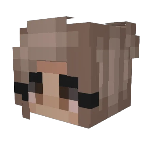 Miickeyy Minecraft avatar head, 3D render