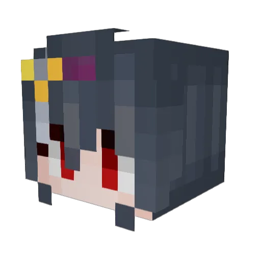 Miicro1 Minecraft avatar head, 3D render