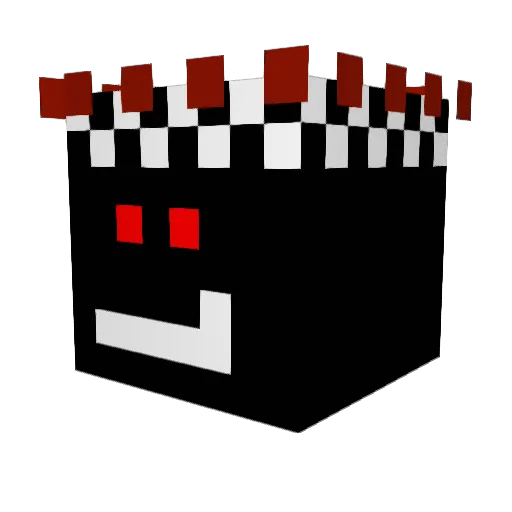 MiidnaTP Minecraft avatar head, 3D render