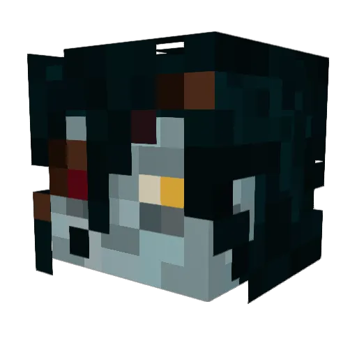 MiigueRL Minecraft avatar head, 3D render