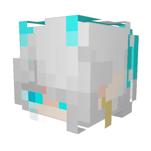 MiihCifer Minecraft avatar head, 3D render