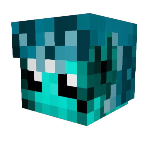 Miiicke Minecraft avatar head, 3D render