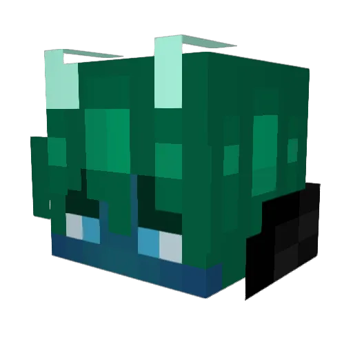 Miiiipha Minecraft avatar head, 3D render