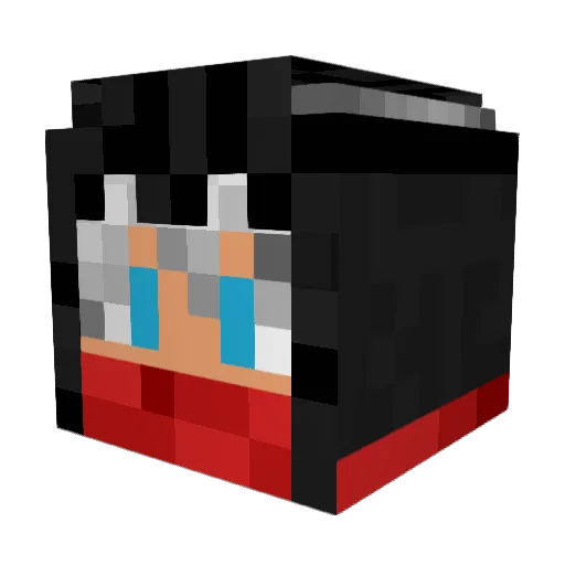 Miike711 Minecraft avatar head, 3D render
