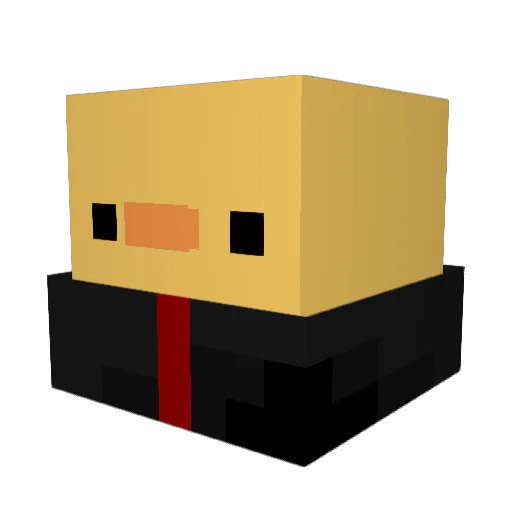 Miike_Oxlong Minecraft avatar head, 3D render
