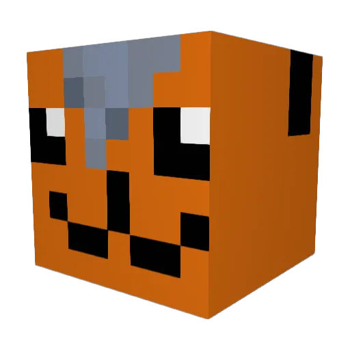 Miikoso Minecraft avatar head, 3D render