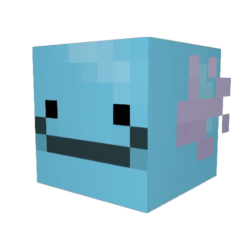 Miilobruh Minecraft avatar head, 3D render