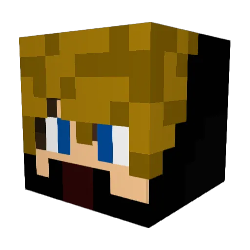 Miinspy Minecraft avatar head, 3D render