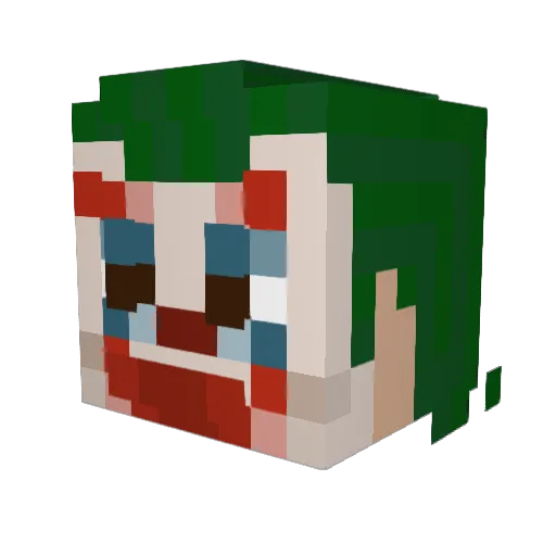 Miiokooin Minecraft avatar head, 3D render
