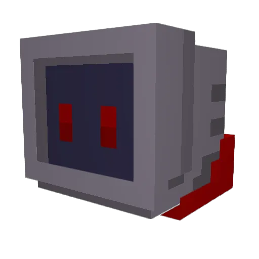 Miirien Minecraft avatar head, 3D render