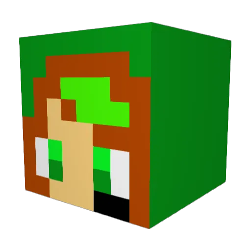 Miiro0310 Minecraft avatar head, 3D render