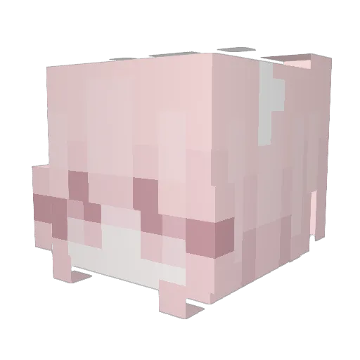 Miisaniie Minecraft avatar head, 3D render