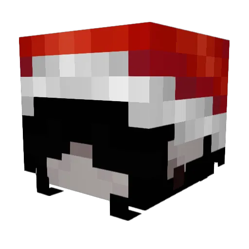 Miishhaa Minecraft avatar head, 3D render