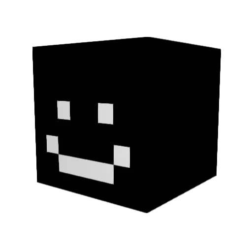 Miivda Minecraft avatar head, 3D render