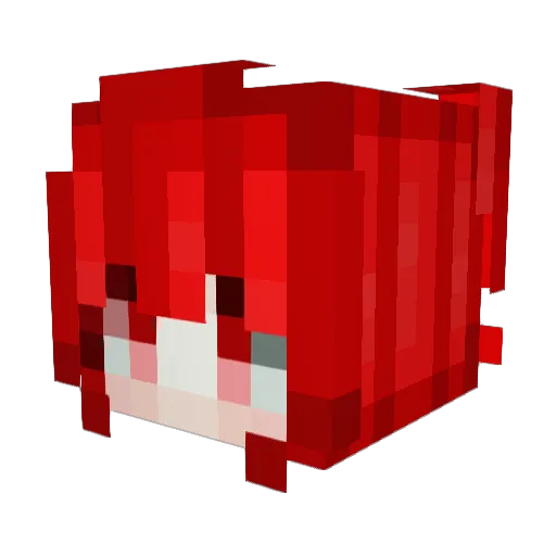 Miiyunee Minecraft avatar head, 3D render