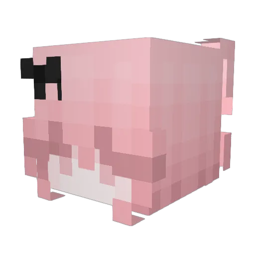 Miizah Minecraft avatar head, 3D render
