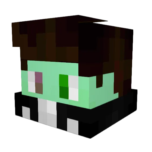 MiizusFreund Minecraft avatar head, 3D render