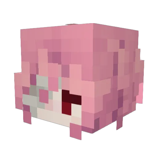 MijiiJang_ Minecraft avatar head, 3D render