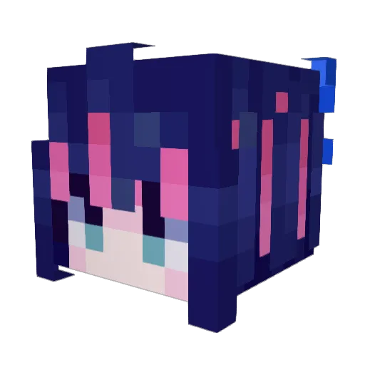 MijkvanDijk Minecraft avatar head, 3D render